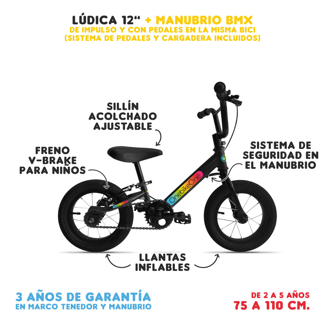Lúdica 12" + Manubrio BMX