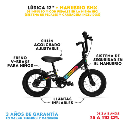 Lúdica 12" + Manubrio BMX